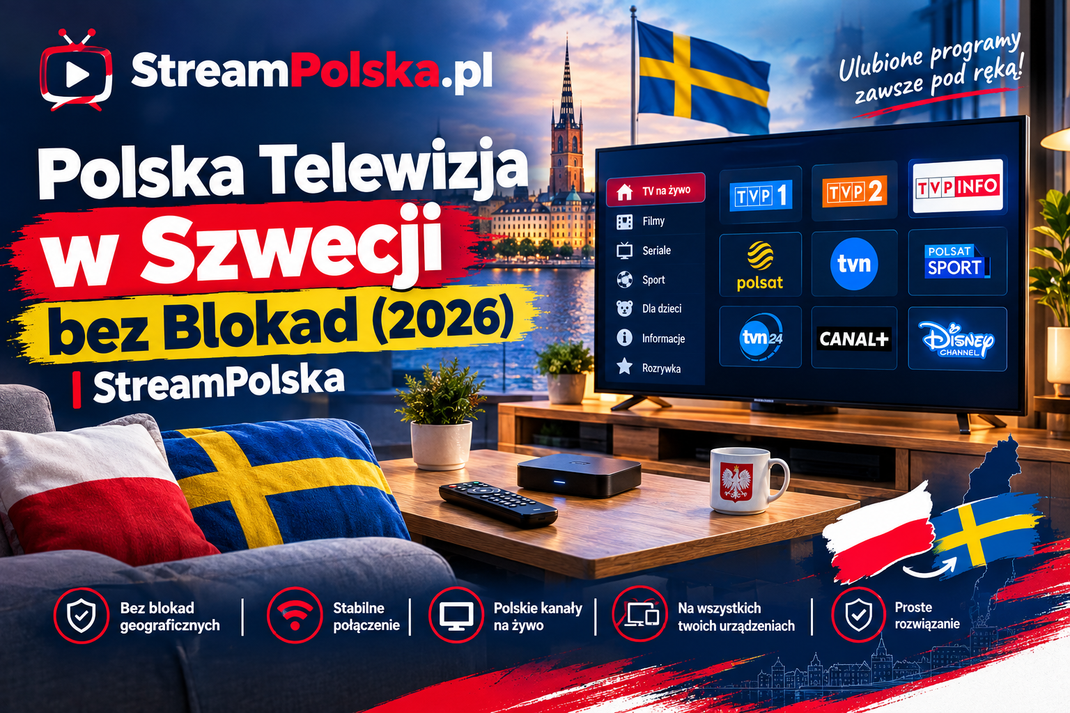 polska telewizja w szwecji